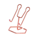 Maxbell Phone Holder Metal Wire Gift Sturdy Cellphone Mount for Travel Bedroom Table Rose Gold