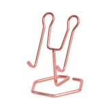 Maxbell Phone Holder Metal Wire Gift Sturdy Cellphone Mount for Travel Bedroom Table Rose Gold