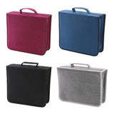 Maxbell CD Case Storage 256 Capacity Carrying Dustproof DVD Case for Office Home Car Black