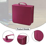 Maxbell CD Case Storage 256 Capacity Carrying Dustproof DVD Case for Office Home Car Burgundy