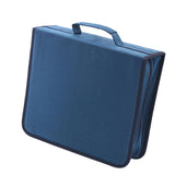 Maxbell CD Case Storage 256 Capacity Carrying Dustproof DVD Case for Office Home Car Deep Blue