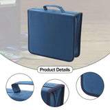 Maxbell CD Case Storage 256 Capacity Carrying Dustproof DVD Case for Office Home Car Deep Blue