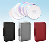 Maxbell DVD Case Holder Organizer 128 Capacity with Handle CD Case Storage for Trips Black