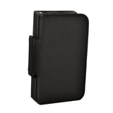 Maxbell DVD Case Holder Organizer 128 Capacity with Handle CD Case Storage for Trips Black