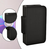 Maxbell DVD Case Holder Organizer 128 Capacity with Handle CD Case Storage for Trips Black