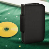 Maxbell DVD Case Holder Organizer 128 Capacity with Handle CD Case Storage for Trips Black