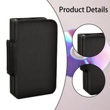 Maxbell DVD Case Holder Organizer 128 Capacity with Handle CD Case Storage for Trips Black