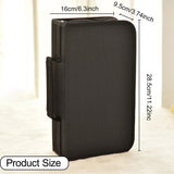 Maxbell DVD Case Holder Organizer 128 Capacity with Handle CD Case Storage for Trips Black