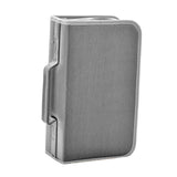 Maxbell DVD Case Holder Organizer 128 Capacity with Handle CD Case Storage for Trips Gray