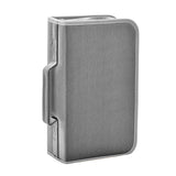 Maxbell DVD Case Holder Organizer 128 Capacity with Handle CD Case Storage for Trips Gray
