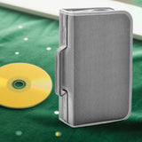 Maxbell DVD Case Holder Organizer 128 Capacity with Handle CD Case Storage for Trips Gray