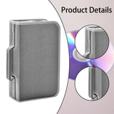 Maxbell DVD Case Holder Organizer 128 Capacity with Handle CD Case Storage for Trips Gray