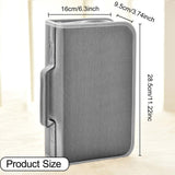 Maxbell DVD Case Holder Organizer 128 Capacity with Handle CD Case Storage for Trips Gray