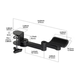 Maxbell Adjustable Arm Rest Ergonomic Clamp on Armrest for Computer Desk Home Office
