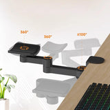 Maxbell Adjustable Arm Rest Ergonomic Clamp on Armrest for Computer Desk Home Office