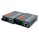 Maxbell Gigabit Fiber Media Converter Compact Metal Easy to Use Portable Single Mode