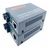 Maxbell Gigabit Fiber Media Converter Compact Metal Easy to Use Portable Single Mode