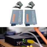 Maxbell Gigabit Fiber Media Converter Compact Metal Easy to Use Portable Single Mode