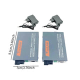 Maxbell Gigabit Fiber Media Converter Compact Metal Easy to Use Portable Single Mode