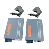 Maxbell Gigabit Fiber Media Converter Compact Metal Easy to Use Portable Single Mode