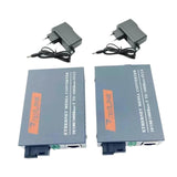 Maxbell Gigabit Fiber Media Converter Compact Metal Easy to Use Portable Single Mode