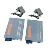 Maxbell Gigabit Fiber Media Converter Compact Metal Easy to Use Portable Single Mode