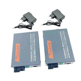 Maxbell Gigabit Fiber Media Converter Compact Metal Easy to Use Portable Single Mode