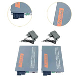 Maxbell Gigabit Fiber Media Converter Compact Metal Easy to Use Portable Single Mode