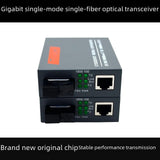 Maxbell Gigabit Fiber Media Converter Compact Metal Easy to Use Portable Single Mode