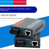 Maxbell Gigabit Fiber Media Converter Compact Metal Easy to Use Portable Single Mode