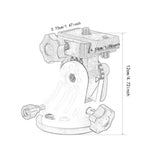 Latitude Adjustment Seat Compact Astronomy Telescope Accessory for Panoramas