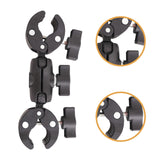 Maxbell Camera Clamp Mount Strong with 360° Ball Head for Sports Camera Phone Tripod 6 inch Double Clip