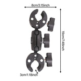 Maxbell Camera Clamp Mount Strong with 360° Ball Head for Sports Camera Phone Tripod 6 inch Double Clip