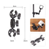 Maxbell Camera Clamp Mount Strong with 360° Ball Head for Sports Camera Phone Tripod 6 inch Double Clip