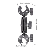 Maxbell Camera Clamp Mount Strong with 360° Ball Head for Sports Camera Phone Tripod 9 inch Double Clip