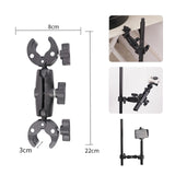 Maxbell Camera Clamp Mount Strong with 360° Ball Head for Sports Camera Phone Tripod 9 inch Double Clip