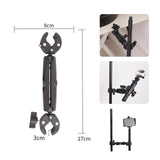 Maxbell Camera Clamp Mount Strong with 360° Ball Head for Sports Camera Phone Tripod 12 inch Double Clip