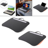 Maxbell Lap Laptop Desk Storage Function Versatile Portable for Home Office Notebook Gray