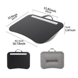 Maxbell Lap Laptop Desk Storage Function Versatile Portable for Home Office Notebook Gray