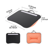 Maxbell Lap Laptop Desk Storage Function Versatile Portable for Home Office Notebook Orange