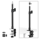 Maxbell Desktop Light Stand with Ball Head for Live Streaming Videoconferencing DSLR Small
