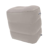 Maxbell Inflatable Travel Foot Rest Adjustable Height for Long Trip Office Home Cars Gray