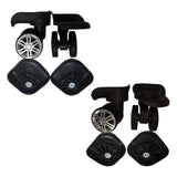 Maxbell 2Pcs Luggage Suitcase Wheels Wear Resistant Easy Installation Swivel Casters L
