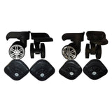Maxbell 2Pcs Luggage Suitcase Wheels Wear Resistant Easy Installation Swivel Casters L