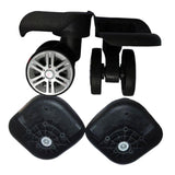 Maxbell 2Pcs Luggage Suitcase Wheels Wear Resistant Easy Installation Swivel Casters L