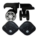 Maxbell 2Pcs Luggage Suitcase Wheels Wear Resistant Easy Installation Swivel Casters L