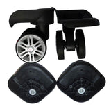 Maxbell 2Pcs Luggage Suitcase Wheels Wear Resistant Easy Installation Swivel Casters L