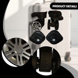 Maxbell 2Pcs Luggage Suitcase Wheels Wear Resistant Easy Installation Swivel Casters S
