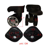 Maxbell 2Pcs Luggage Suitcase Wheels Wear Resistant Easy Installation Swivel Casters S