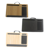 Maxbell Laptop Lap Desk Wooden with Cushion for Business Trip Working at Home Office Yellow